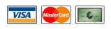 We accept major creditcards